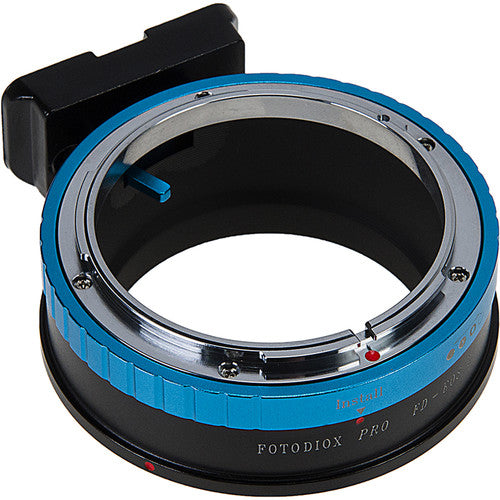 FotodioX Canon FD a Montura RF Adaptador Profesional con Montura de Trípode integrada y Ajuste Manual de Iris