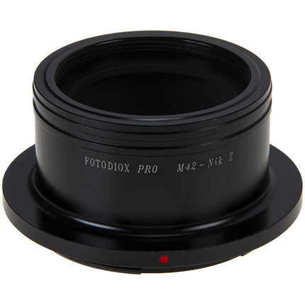 FotodioX Adaptador de Lente M42 a Montura Nikon Z Con Enfoque Infinito y Montura de Latón Cromado