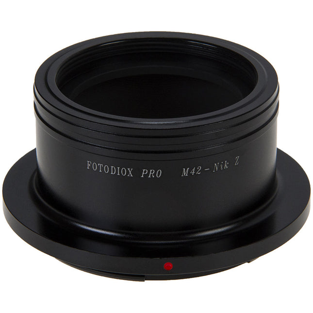 FotodioX Adaptador de Lente M42 a Montura Nikon Z Con Enfoque Infinito y Montura de Latón Cromado