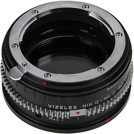 FotodioX Vizelex Adaptador Montura Lente Nikon G a Z con Filtro ND Variable