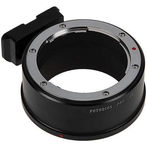 FotodioX Olympus OM Adaptador Profesional para Cámara Canon RF con Montura de Latón Cromado y Soporte para Trípode