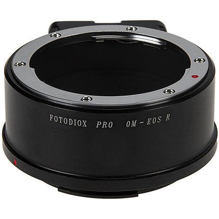 FotodioX Olympus OM Adaptador Profesional para Cámara Canon RF con Montura de Latón Cromado y Soporte para Trípode