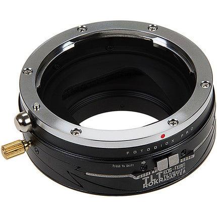 FotodioX Pro TLT ROKR Adaptador Tilt-Shift para Canon EF a FUJIFILM X Montura 20mm Shift 10° Tilt