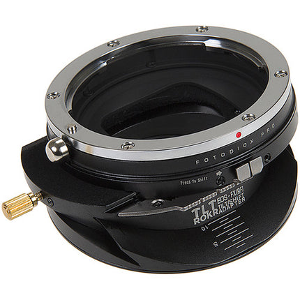 FotodioX Pro TLT ROKR Adaptador Tilt-Shift para Canon EF a FUJIFILM X Montura 20mm Shift 10° Tilt