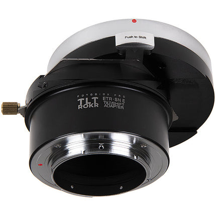 FotodioX Pro TLT ROKR Adaptador Tilt Shift para Bronica ETR a Sony E 20mm 10°