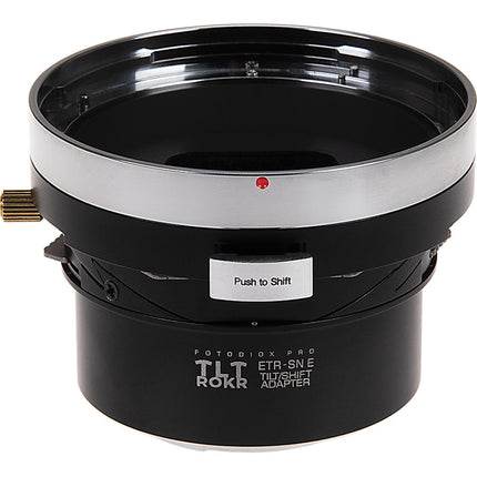 FotodioX Pro TLT ROKR Adaptador Tilt Shift para Bronica ETR a Sony E 20mm 10°