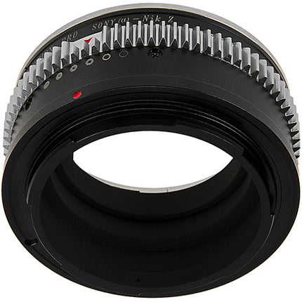 FotodioX Adaptador Profesional Lentes Sony A a Nikon Z Montura Chrome