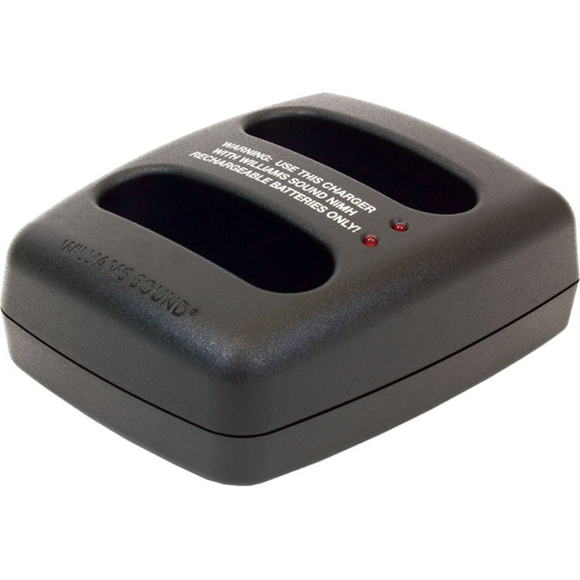 Williams Sound CHG 3502 Cargador Doble de Baterías para Transmisores y Receptores Selectos Negro