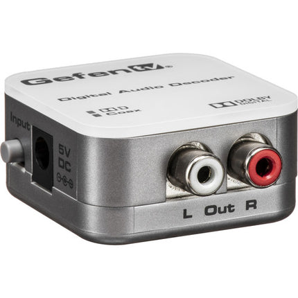Gefen GTV-DD-2-AA Decoder de Audio Digital Entrada S/PDIF y TOSLINK