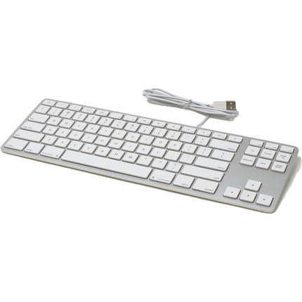 Matias Wired Aluminum Tenkeyless Teclado Alámbrico con Hub USB 2.0 y Control de Volumen