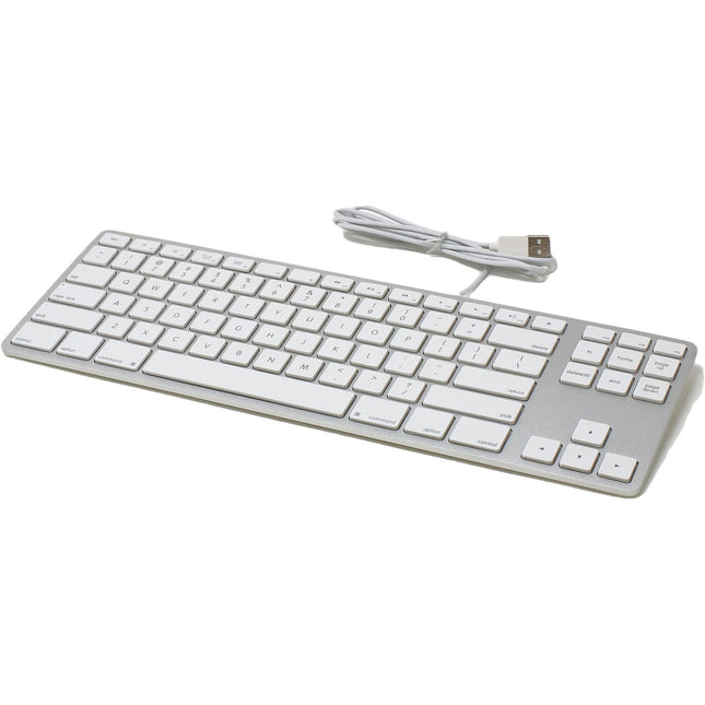 Matias Wired Aluminum Tenkeyless Teclado Alámbrico con Hub USB 2.0 y Control de Volumen