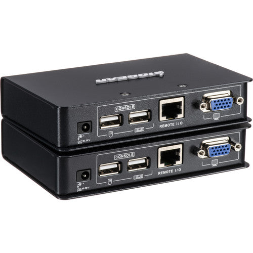 IOGEAR USB VGA KVM Extensor de Consola 500 Pies Resolución 1920x1200