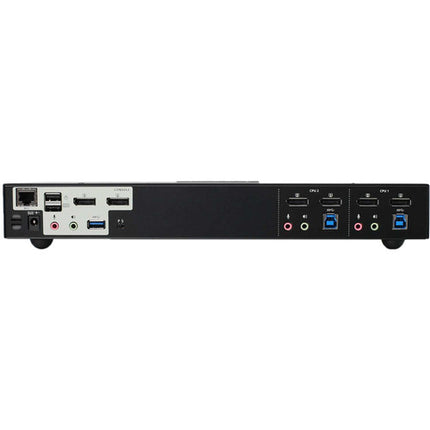 IOGEAR 2-Port KVMP Switch DisplayPort 4K 4096x2160 USB 3.0 Hub Audio