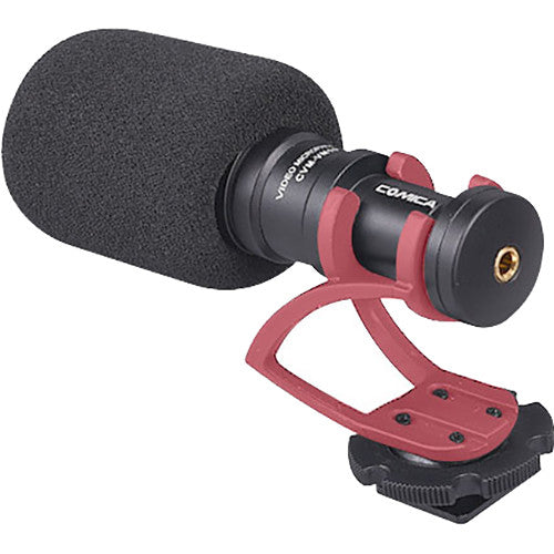 Comica Audio CVM-VM10 II Micrófono Condensador Supercardioide 80Hz-16kHz con Shockmount Rojo