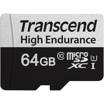 Transcend 64GB microSDXC Alta Resistencia UHS-I Clase 10 100MB/s con Adaptador SD