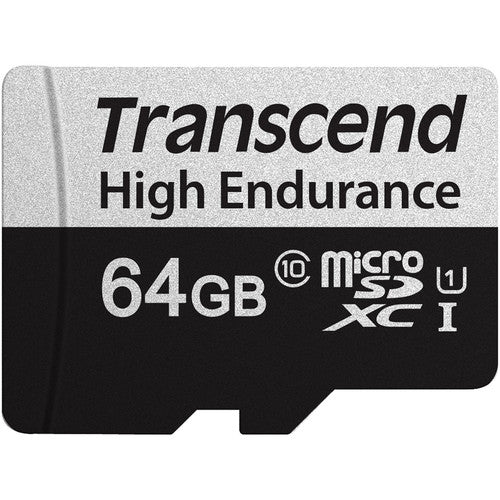 Transcend 64GB microSDXC Alta Resistencia UHS-I Clase 10 100MB/s con Adaptador SD