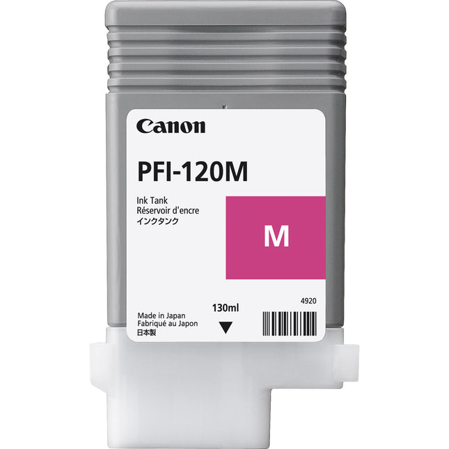 Canon PFI-120 Cartucho de Tinta Magenta 130mL para Impresoras TM-200 TM-300 TM-305