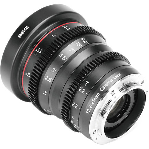 Meike 25mm T2.2 Lente de Cine Manual para Fujifilm X Apertura T2.2 a T22