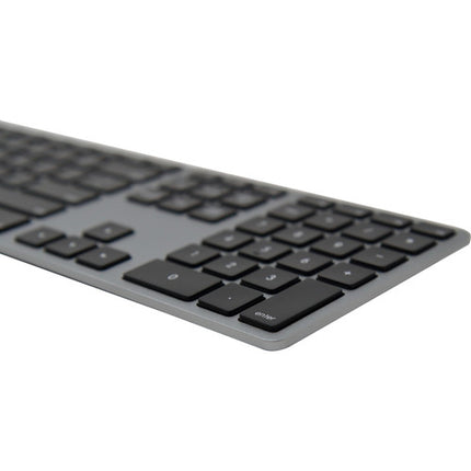 Matias Teclado Alámbrico de Aluminio para Mac con Dial de Volumen y Hub USB 2.0