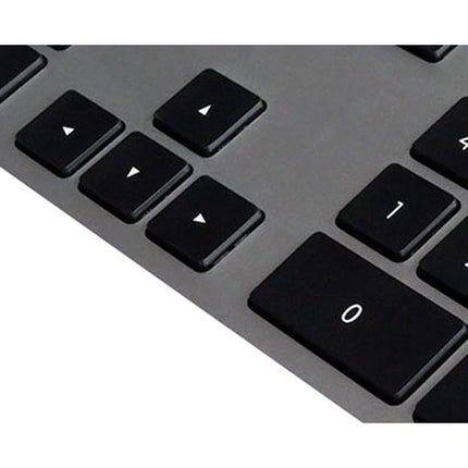 Matias Teclado Alámbrico de Aluminio para Mac con Dial de Volumen y Hub USB 2.0