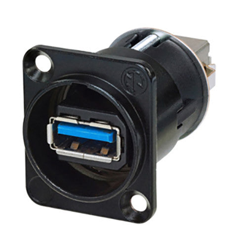 Neutrik NAUSB3-B Adaptador USB 3.0 Reversible Tipo A a Tipo B Negro