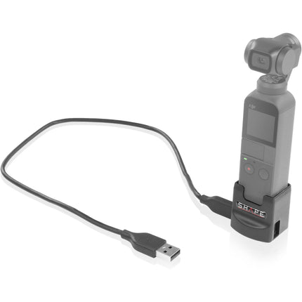 SHAPE Adaptador de Montaje 1/4"-20 y Puerto de Carga para Osmo Pocket con 2 Puertos USB-C