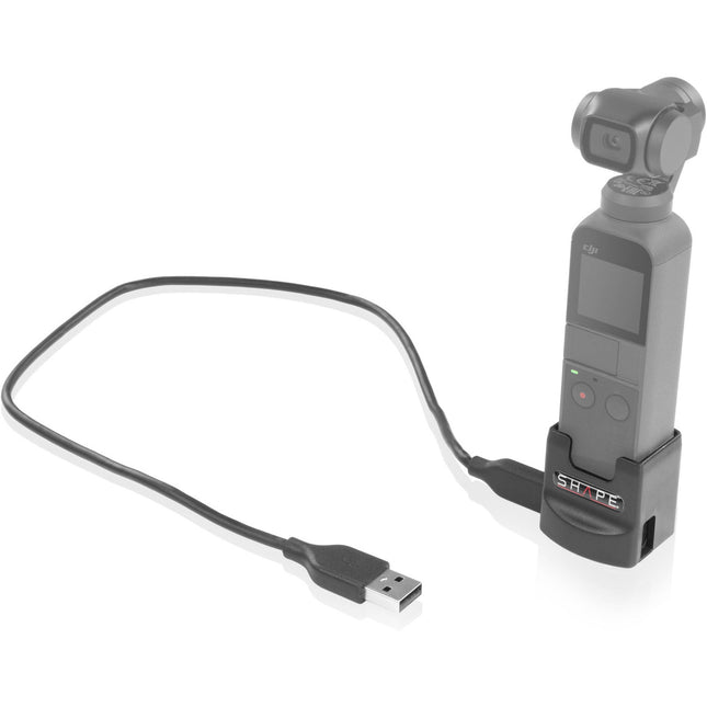 SHAPE Adaptador de Montaje 1/4"-20 y Puerto de Carga para Osmo Pocket con 2 Puertos USB-C
