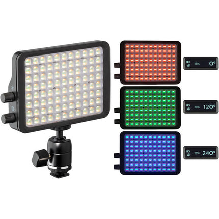Luxli Viola² Panel LED RGB para cámara 5" 700 Lux CRI 95 con batería y cargador