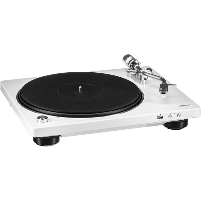 Denon DP-450 Tocadiscos Estéreo con USB Blanco Reproducción 33 1/3 45 78 rpm