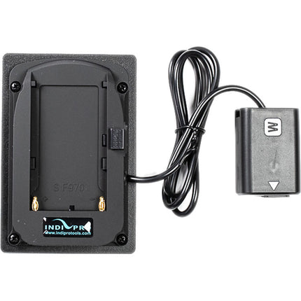 IndiPRO Tools Adaptador Batería Sony L-Series a Dummy NP-FW50 24 Pulg 7.4V