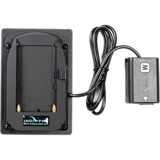 IndiPRO Tools Adaptador Batería Sony L-Series a Dummy NP-FW50 24 Pulg 7.4V