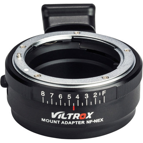 Adaptador de Montura Viltrox NF-NEX para Lentes Nikon F-Mount D o G a Sony E-Mount