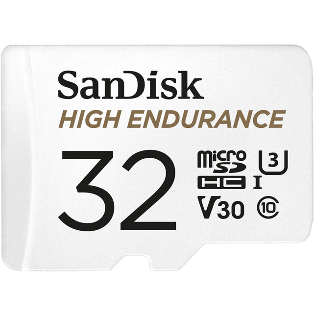 SanDisk 32GB microSDHC UHS-I tarjeta de memoria alta resistencia 100MB/s con adaptador SD
