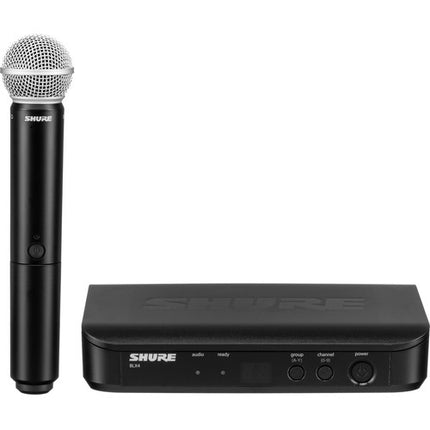 Shure BLX24/PG58 Sistema de Micrófono Inalámbrico con Bolsa Funda y Cable XLR