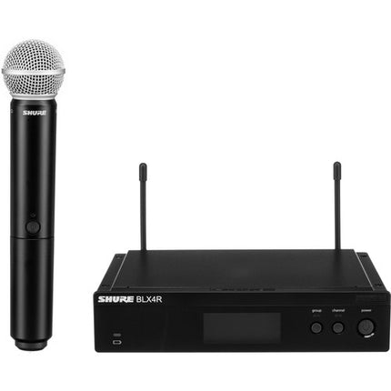 Shure BLX24R/B58 Sistema de Micrófono Inalámbrico Rackmount con Beta 58A y 14 Horas de Batería