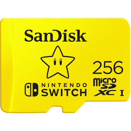 SanDisk 256GB microSDXC UHS-I para Nintendo Switch 100MBs lectura 90MBs escritura