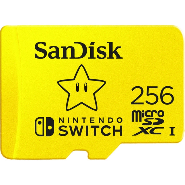 SanDisk 256GB microSDXC UHS-I para Nintendo Switch 100MBs lectura 90MBs escritura