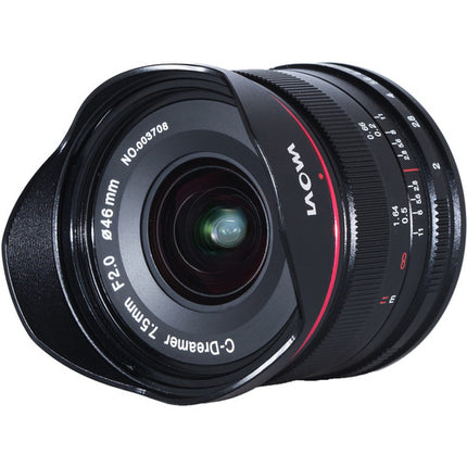 Venus Optics Laowa 7.5mm f/2 Lente Micro Cuatro Tercios Ultraligera Negra