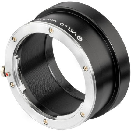 Adaptador Vello para montura Leica R a cámara Canon RF con mecanismo de bloqueo y revestimiento antirreflejo