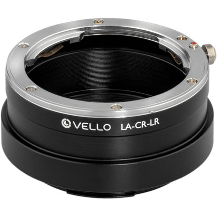 Adaptador Vello para montura Leica R a cámara Canon RF con mecanismo de bloqueo y revestimiento antirreflejo