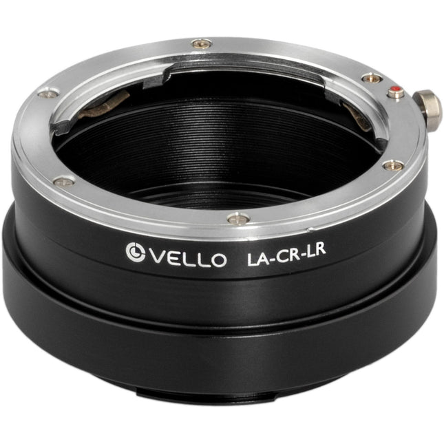 Adaptador Vello para montura Leica R a cámara Canon RF con mecanismo de bloqueo y revestimiento antirreflejo
