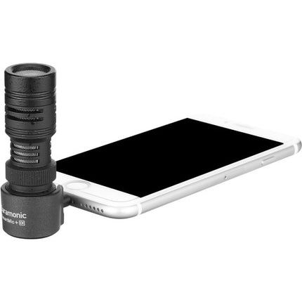 Saramonic SmartMic+ Di Micrófono Direccional Compacto para iOS con Cápsula Cardioide y Montura Ligera