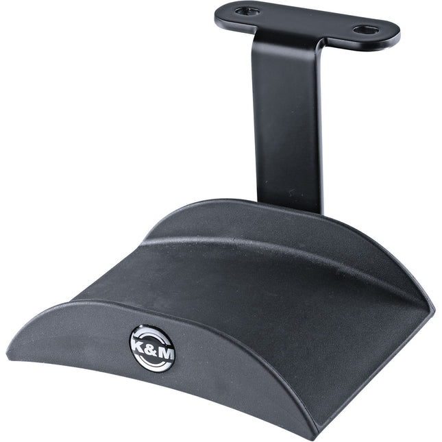 K&M 16330 Soporte Para Auriculares Negro Acero Resistente Bajo Escritorio