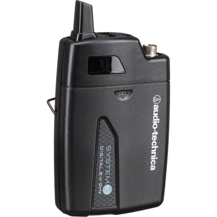 Audio-Technica ATW-T1001 Transmisor Inalámbrico Corporal 2.4 GHz 7 Horas Batería Ajuste de Ganancia