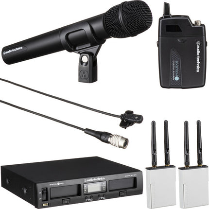 Audio-Technica ATW-1312/L System 10 PRO Sistema inalámbrico dual canal microfono lavalier y de mano 7 horas bateria rango 60 metros