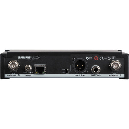 Shure ULX-D Kit inalámbrico digital cuerpo para instrumentos 12 h batería câble incluido