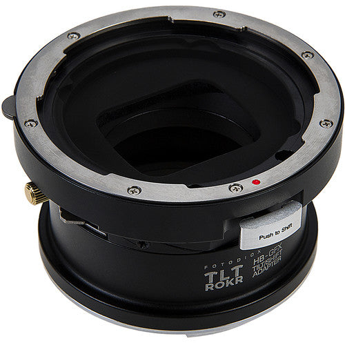 FotodioX Pro TLT ROKR Adaptador Montura Lente Tilt-Shift Hasselblad V a Fujifilm GFX con Rotación 360° y Desplazamiento +/-10mm