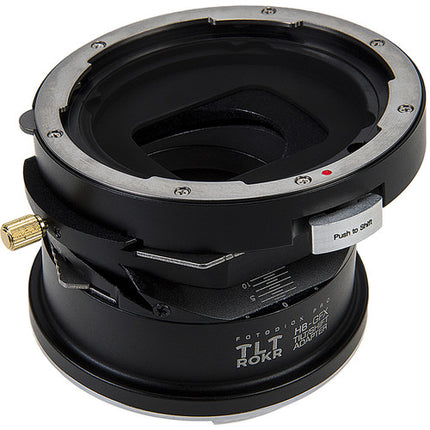 FotodioX Pro TLT ROKR Adaptador Montura Lente Tilt-Shift Hasselblad V a Fujifilm GFX con Rotación 360° y Desplazamiento +/-10mm