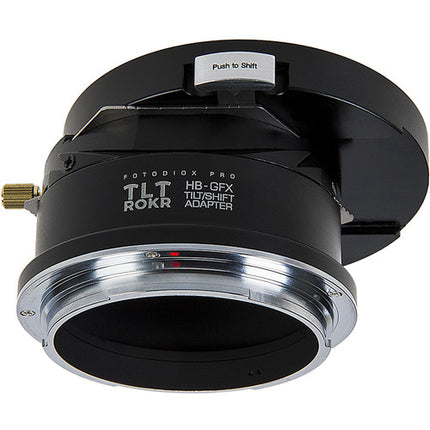 FotodioX Pro TLT ROKR Adaptador Montura Lente Tilt-Shift Hasselblad V a Fujifilm GFX con Rotación 360° y Desplazamiento +/-10mm