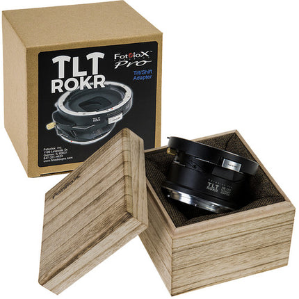 FotodioX Pro TLT ROKR Adaptador Montura Lente Tilt-Shift Hasselblad V a Fujifilm GFX con Rotación 360° y Desplazamiento +/-10mm